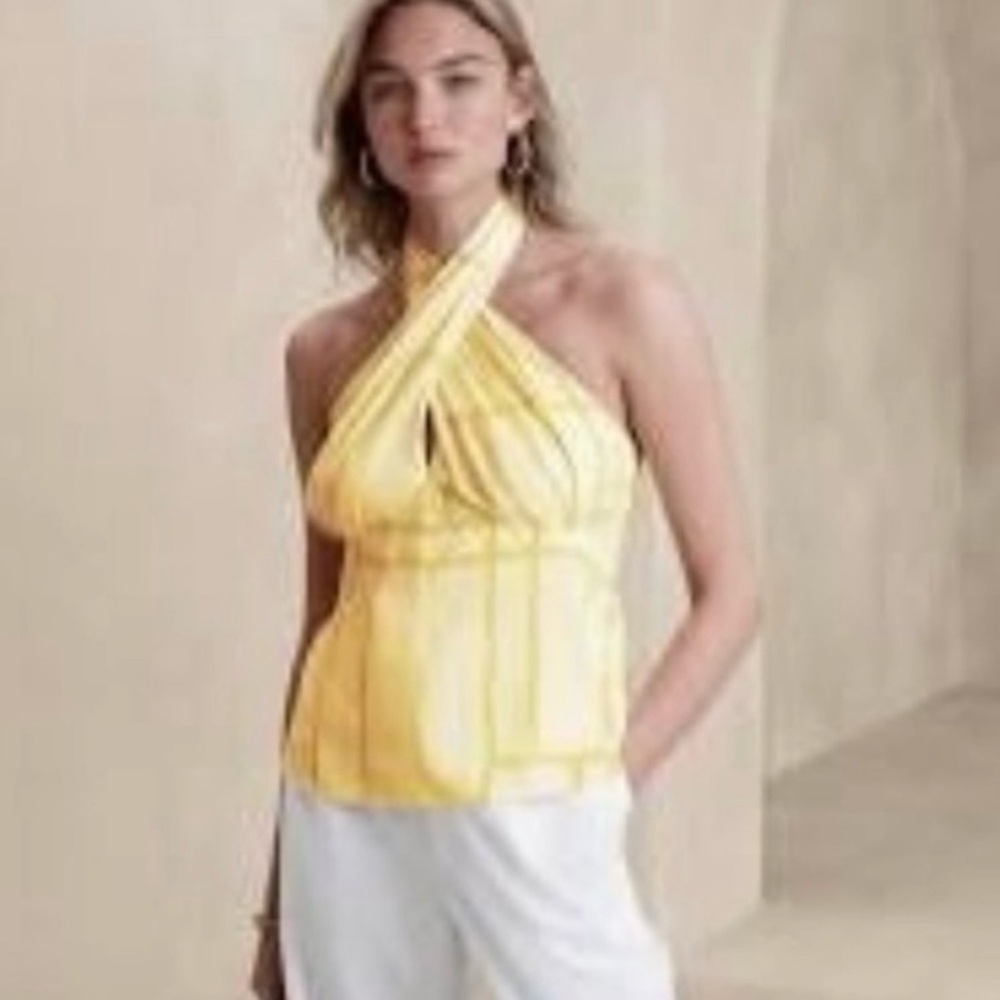 Banana Republic Halter Sleeveless Blouse size 6